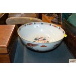 A Satsuma decorated Oriental bowl (AF - Large hair