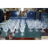 A quantity of Stuart crystal glassware to include