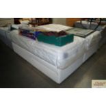 Two single divan beds and mattresses