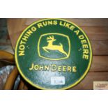 A reproduction John Deere plaque