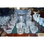 A quantity of Stuart crystal glassware to include