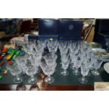A quantity of Stuart crystal glassware