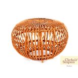 A mid-20th Century cane and wicker Franco Albini l