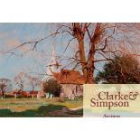 Derek Harris, "Lambourne Church, Essex", 30.5cm x