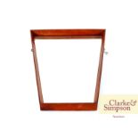 A G-plan style teak framed bevel edged wall mirror