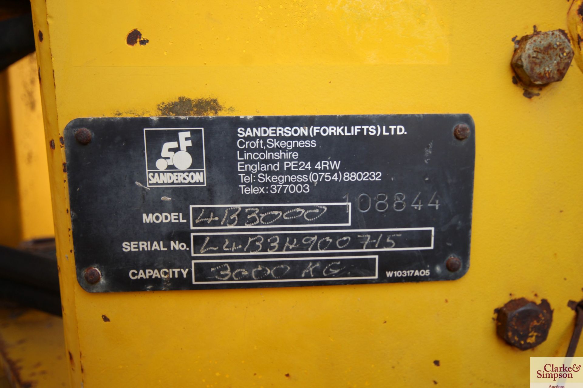 Sanderson Winget 4B 3000 4WD dumper. Serial number L4B34900715. 12.6-18 wheels and tyres. With - Image 26 of 26