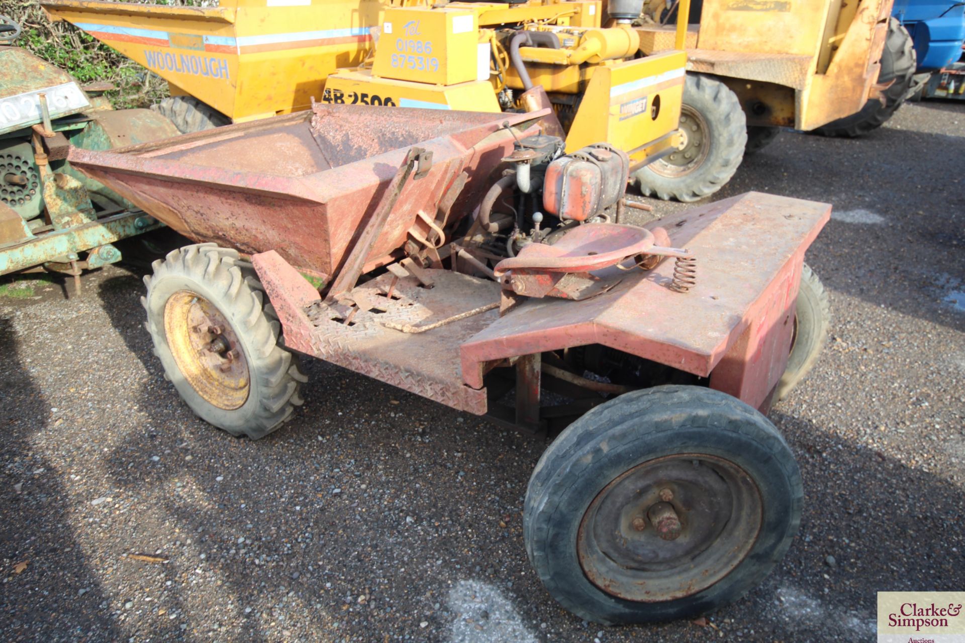 Winget 2WD dumper. For spares or repair. - Image 2 of 12