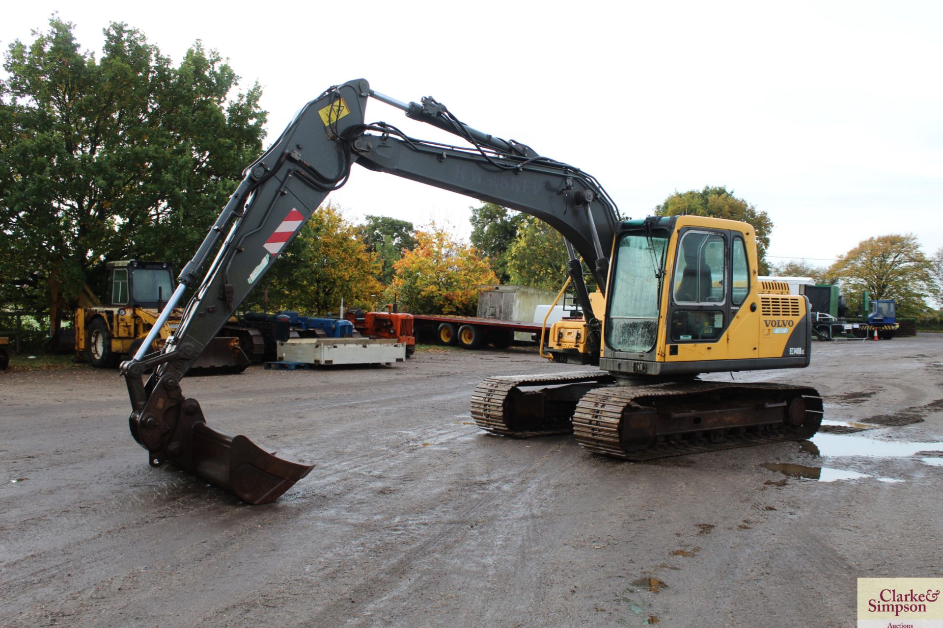 Volvo EC 140 BLC 14T excavator. 2007. 10,663 hours. Serial number VCEC140BK00012475. With quick