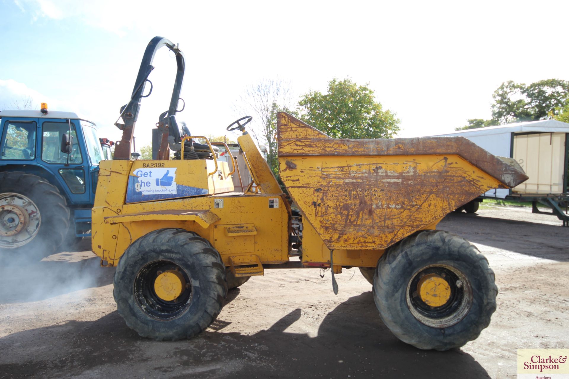 Thwaites 9T 4WD dumper. 2002. 500/60-22.5 wheels and tyres. Perkins engine. Vendor reports dumper - Image 6 of 38