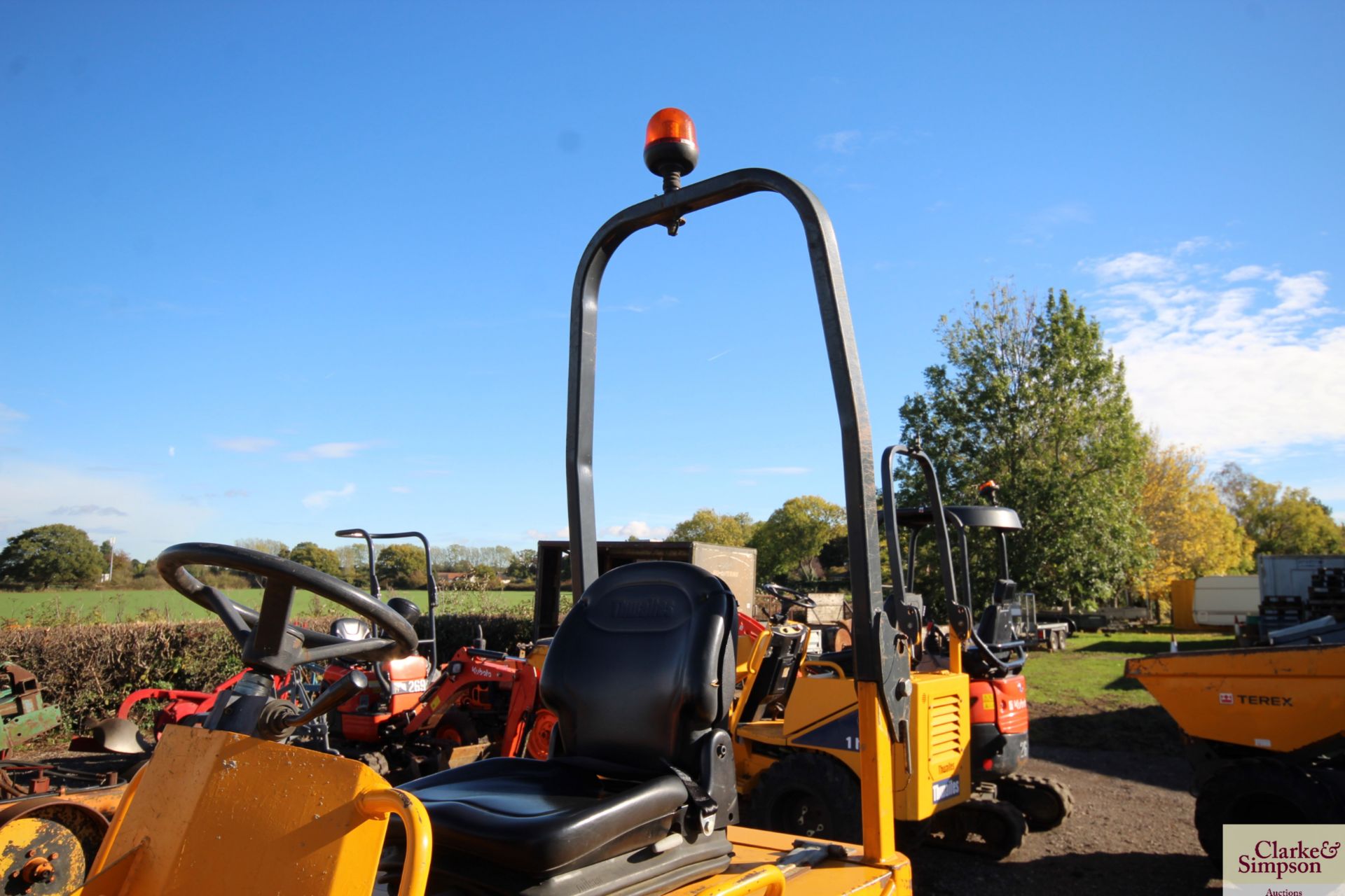 Thwaites 1T high tip 4WD dumper. 2013. 1,567 hours. 225/75-15.3 wheels and tyres. V - Image 8 of 26