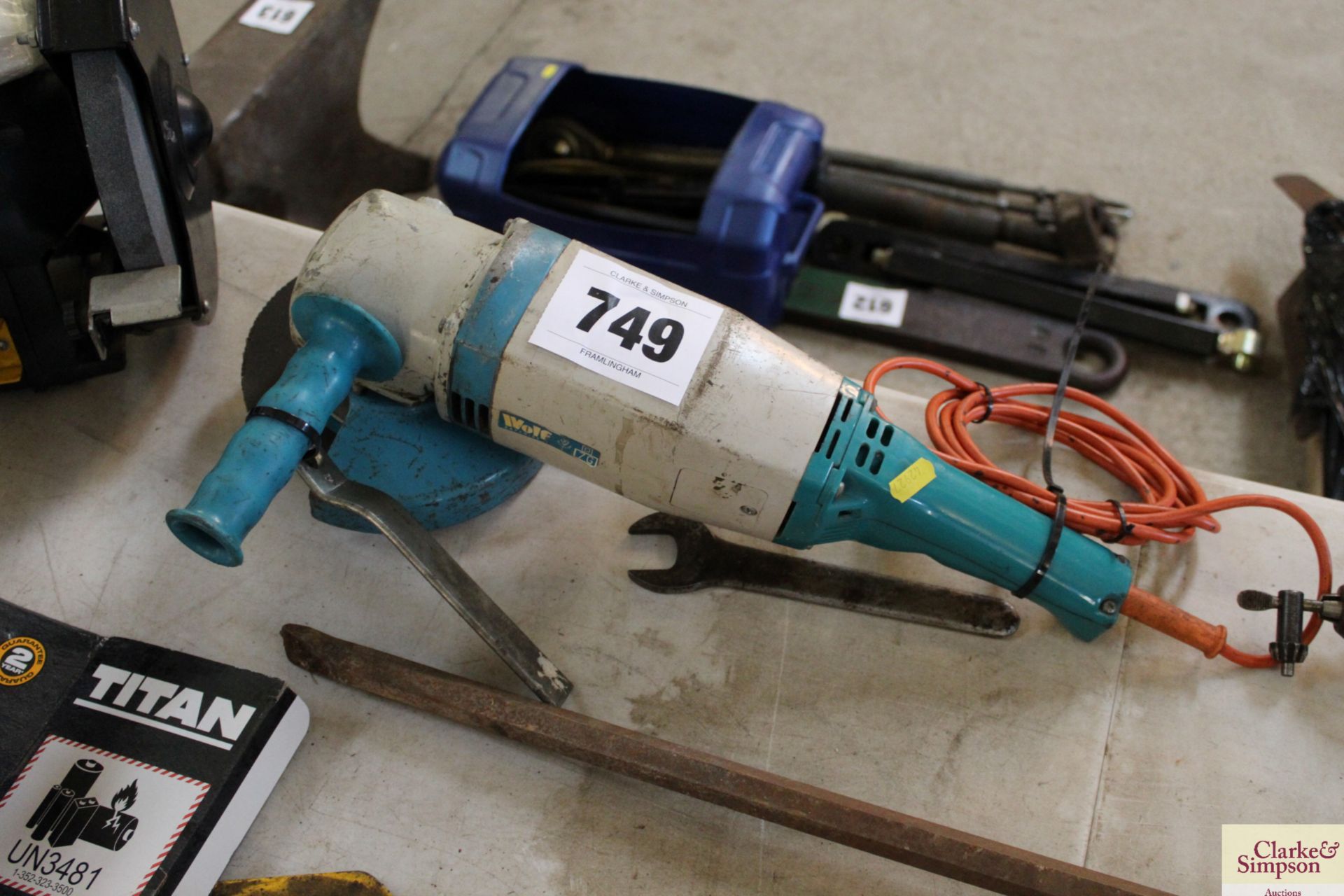 7in Wolf angle grinder.
