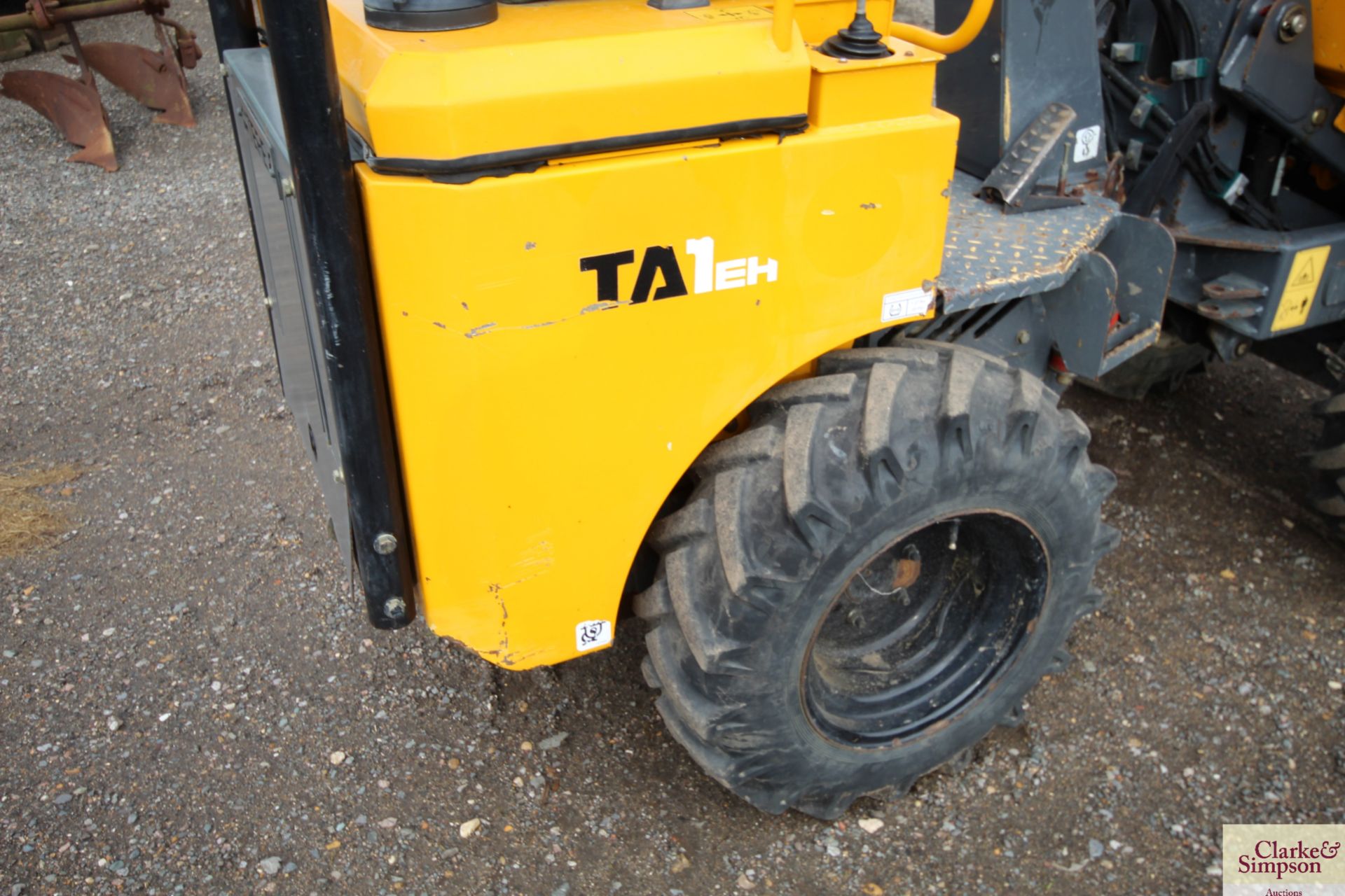 Terex TA1 EH 1T hydrostatic 4WD skip loading dumper. 2015. 1,128 hours. Serial number - Image 12 of 25
