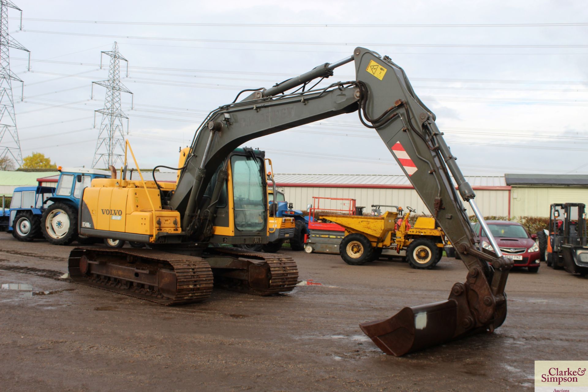 Volvo EC 140 BLC 14T excavator. 2007. 10,663 hours. Serial number VCEC140BK00012475. With quick - Image 7 of 113