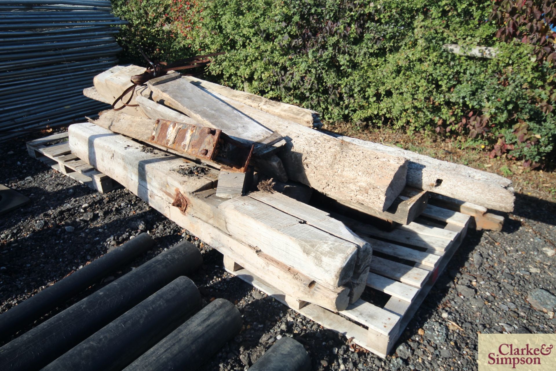 Quantity of large reclaimed oak. - Image 2 of 3