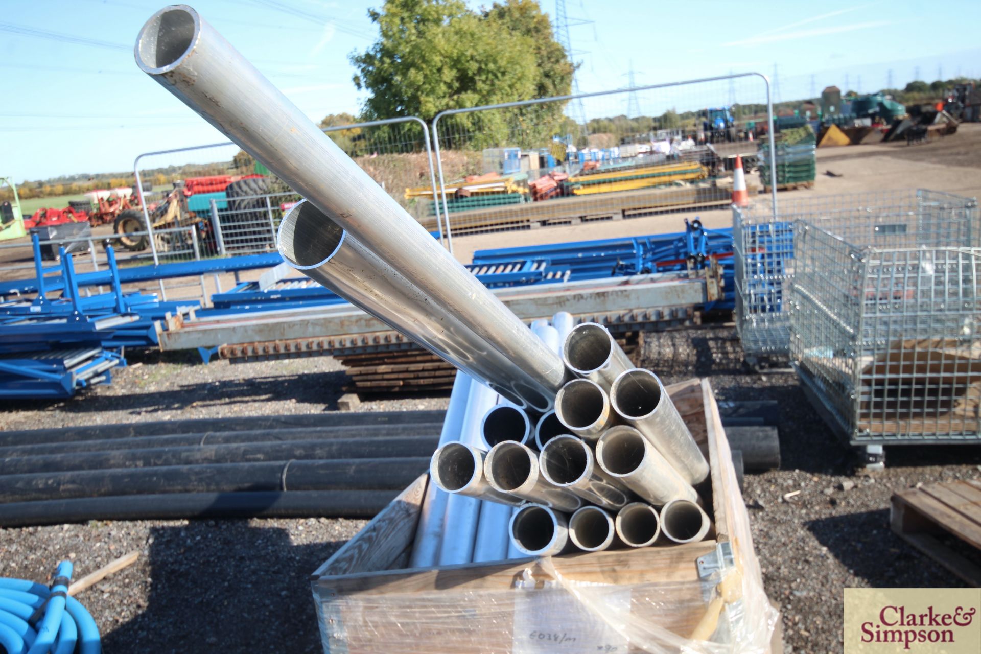 Quantity of large stainless steel tubing. Varying lengths, wall thickness and diameter. - Image 4 of 4