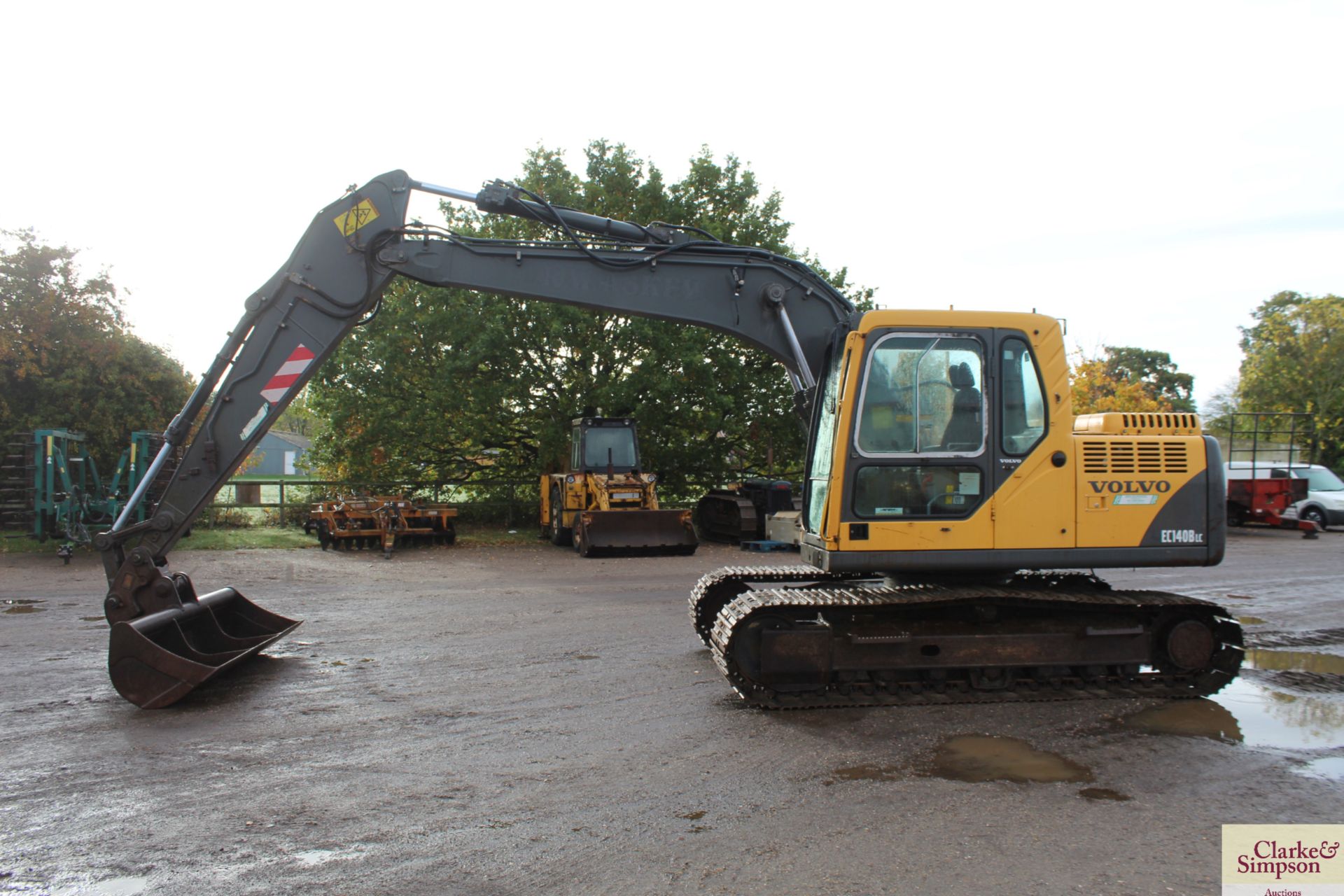 Volvo EC 140 BLC 14T excavator. 2007. 10,663 hours. Serial number VCEC140BK00012475. With quick - Image 2 of 113