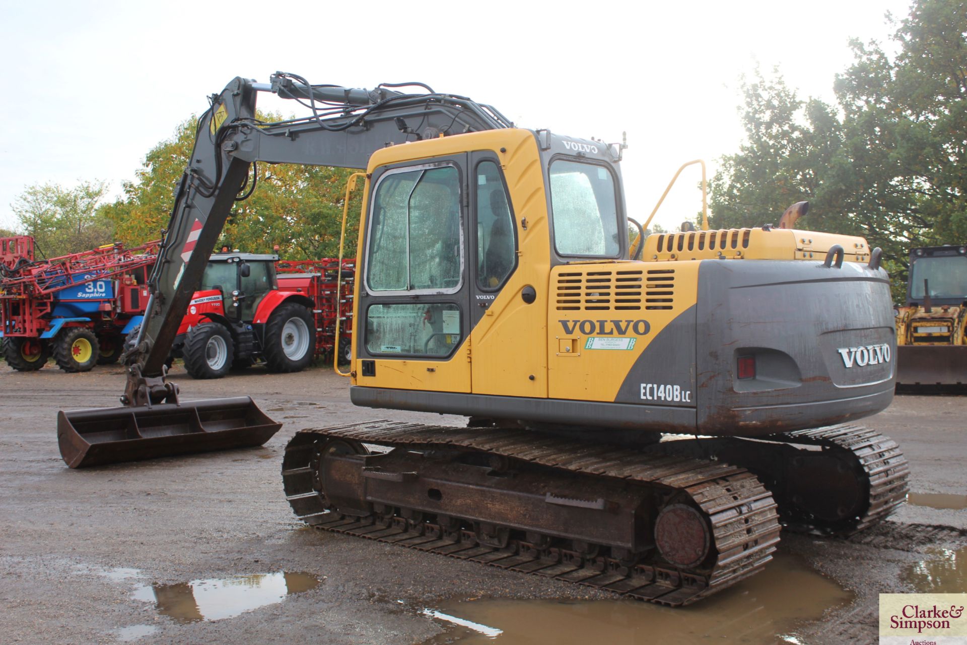 Volvo EC 140 BLC 14T excavator. 2007. 10,663 hours. Serial number VCEC140BK00012475. With quick - Image 3 of 113
