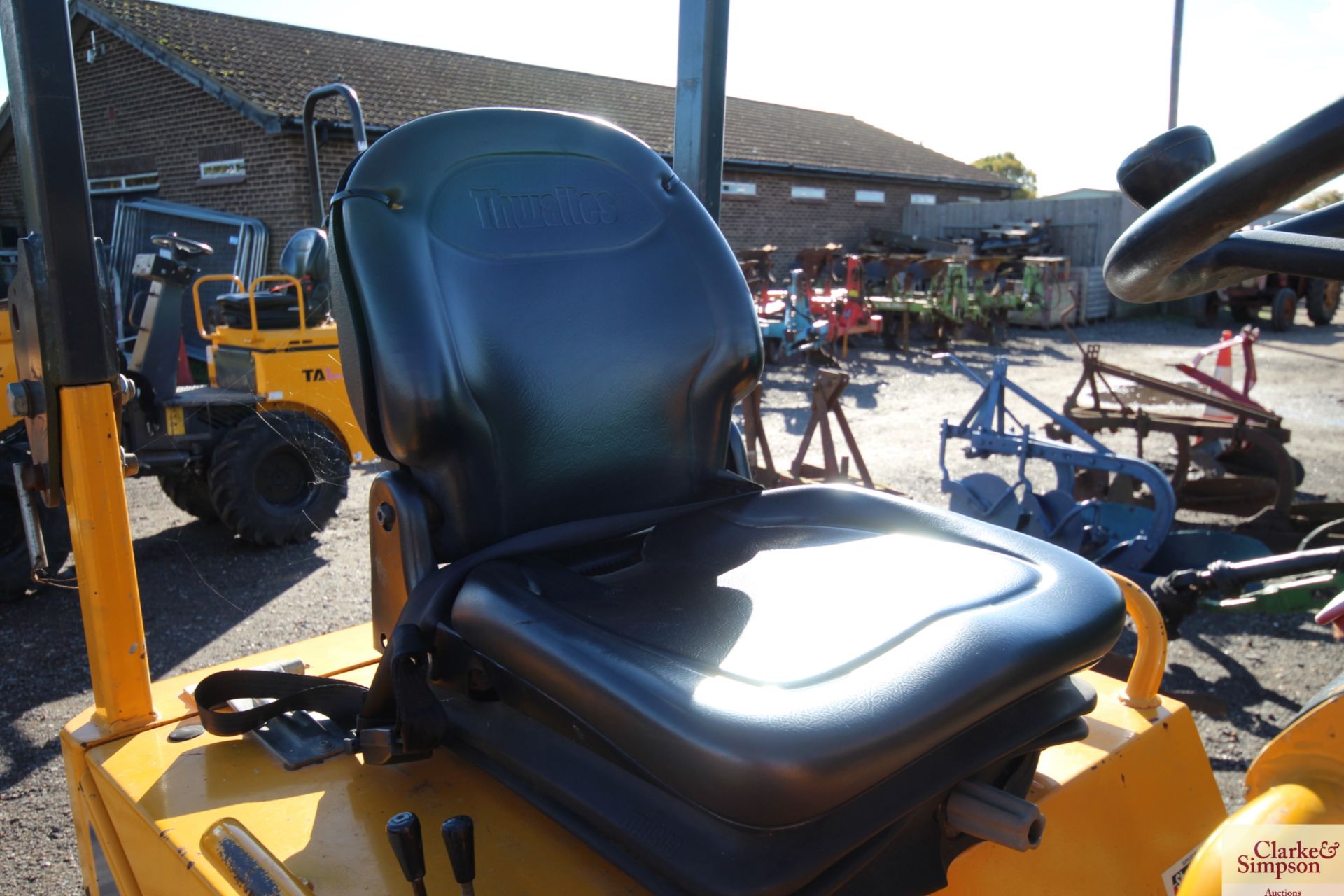 Thwaites 1T high tip 4WD dumper. 2013. 1,567 hours. 225/75-15.3 wheels and tyres. V - Image 17 of 26