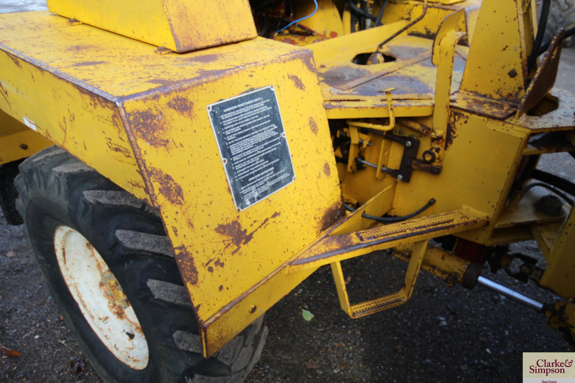 Sanderson Winget 4B 3000 4WD dumper. Serial number L4B34900715. 12.6-18 wheels and tyres. With - Image 17 of 26