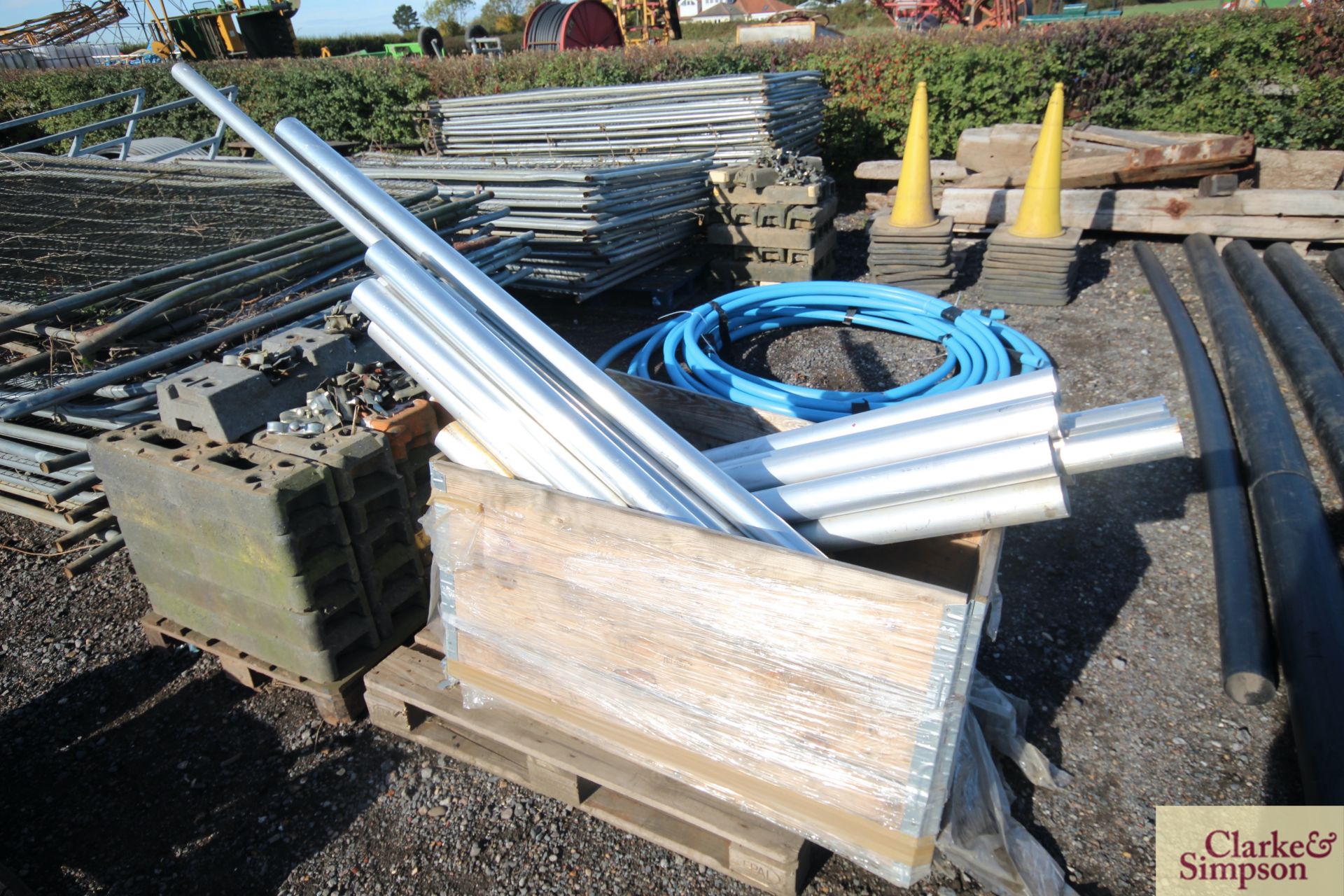 Quantity of large stainless steel tubing. Varying lengths, wall thickness and diameter.