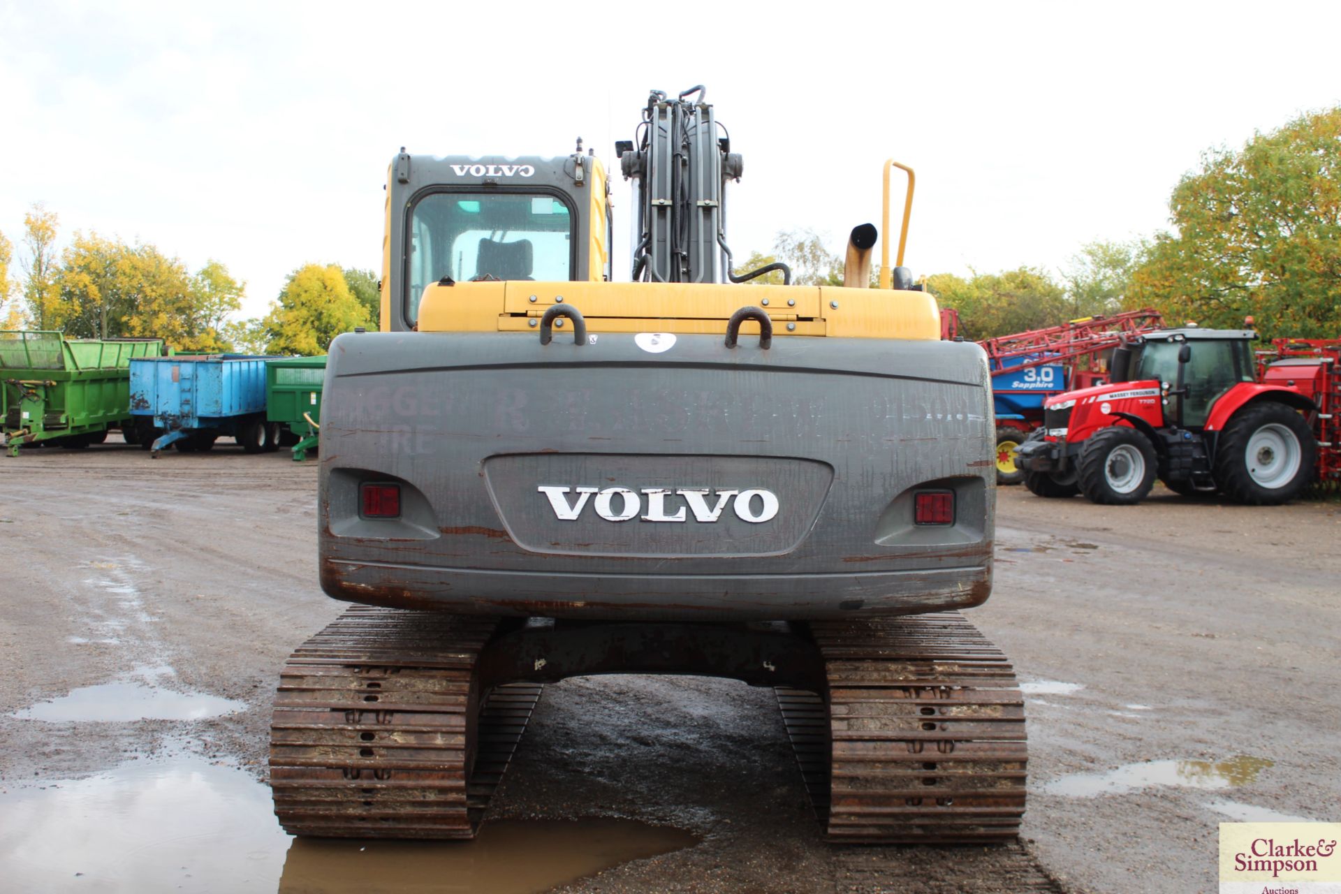 Volvo EC 140 BLC 14T excavator. 2007. 10,663 hours. Serial number VCEC140BK00012475. With quick - Image 4 of 113