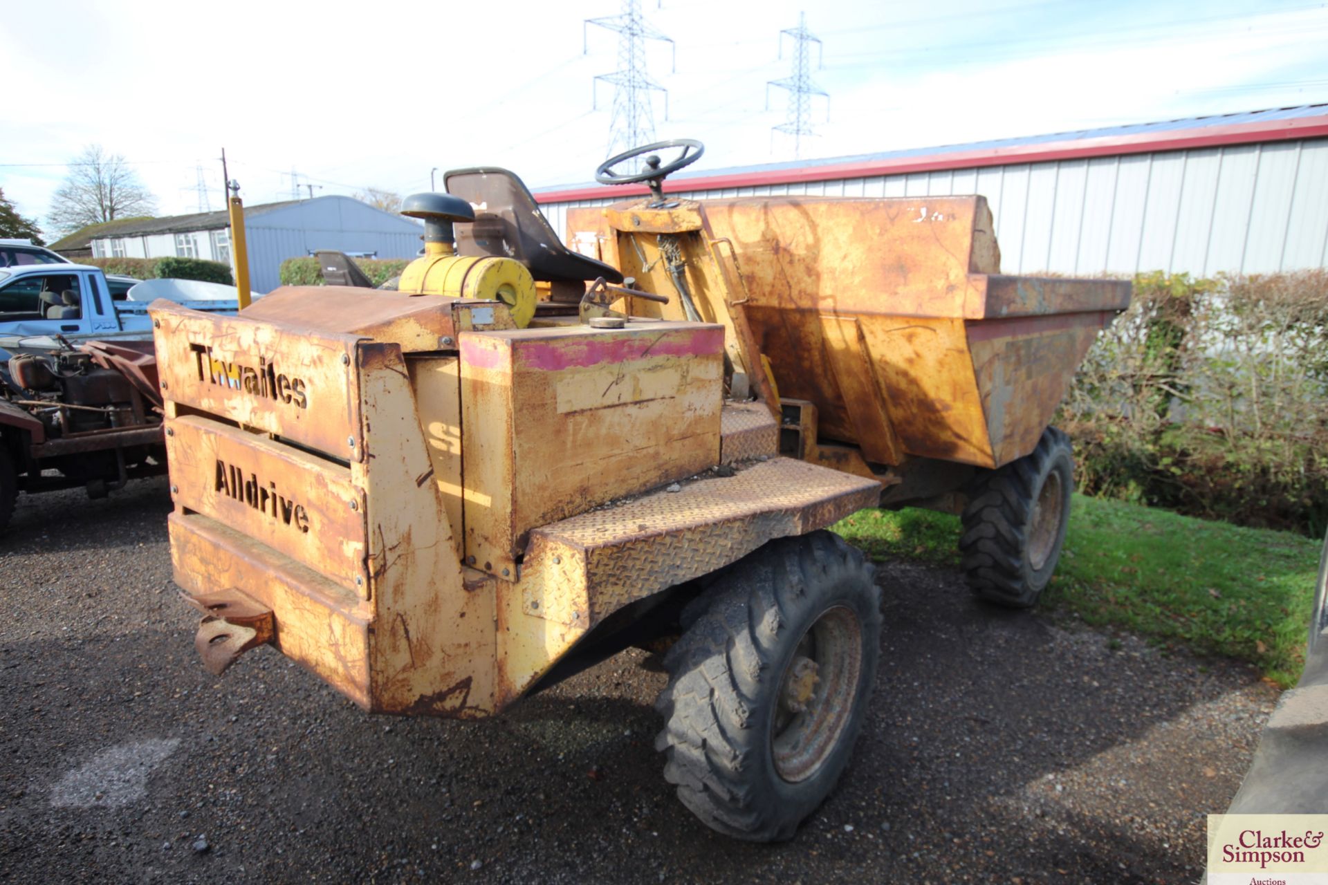 Thwaites Alldrive 4WD dumper. 12.0/80-18 wheels and tyres. - Image 3 of 18