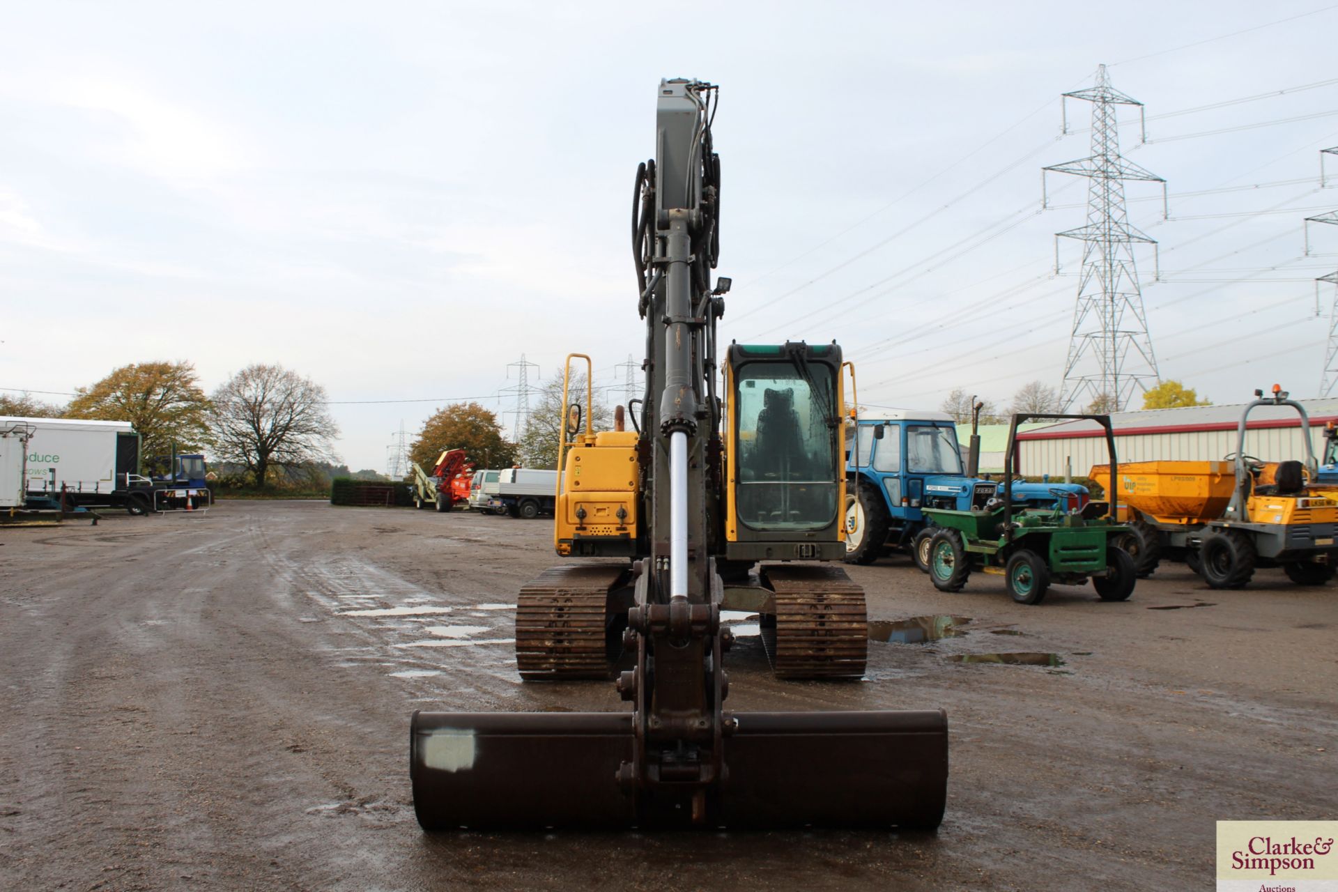 Volvo EC 140 BLC 14T excavator. 2007. 10,663 hours. Serial number VCEC140BK00012475. With quick - Image 8 of 113