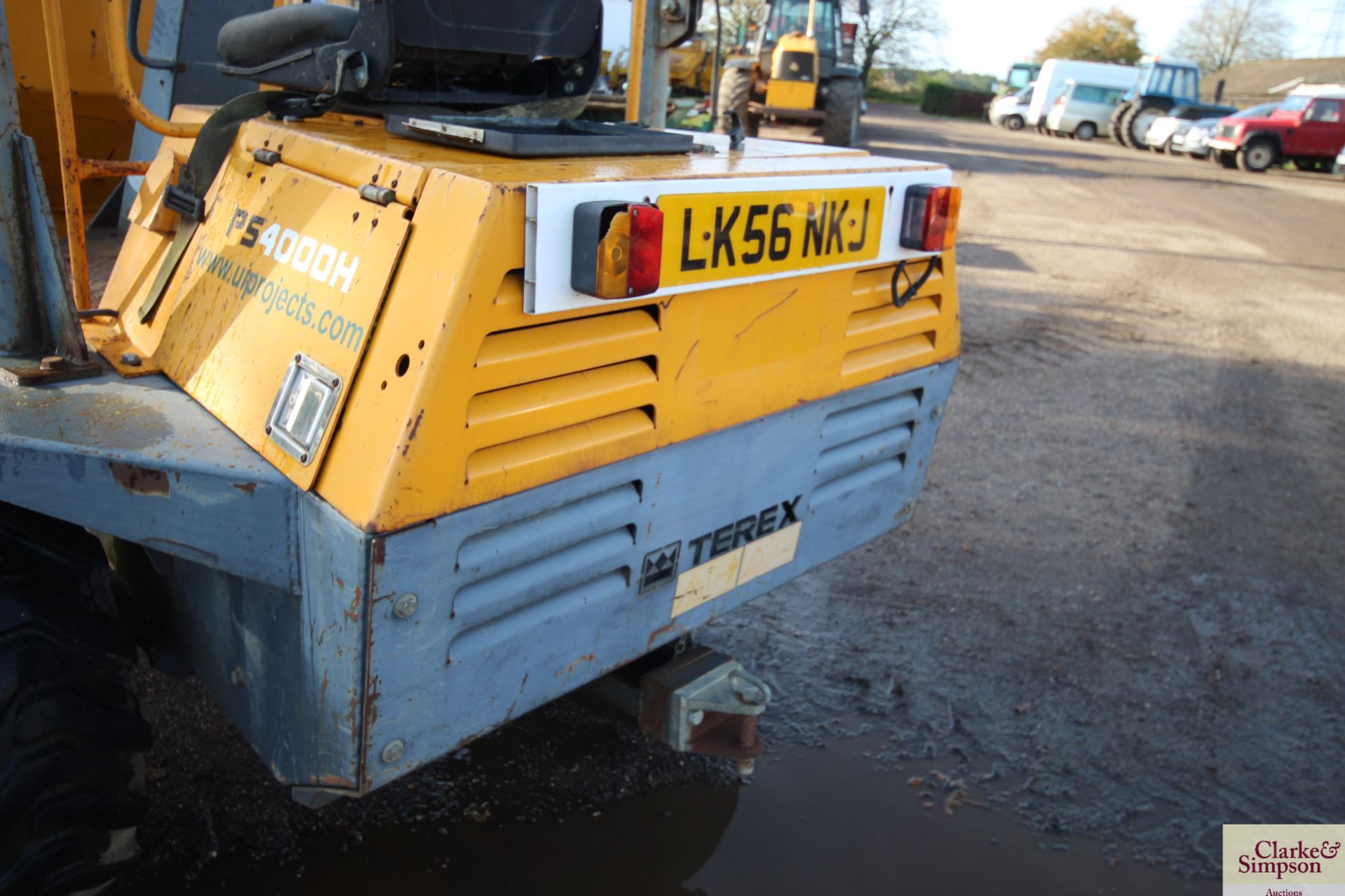 Terex Benford PS 4000H 4T swivel tip 4WD dumper. Registration LK56 NKJ. Date of first registration - Image 15 of 31