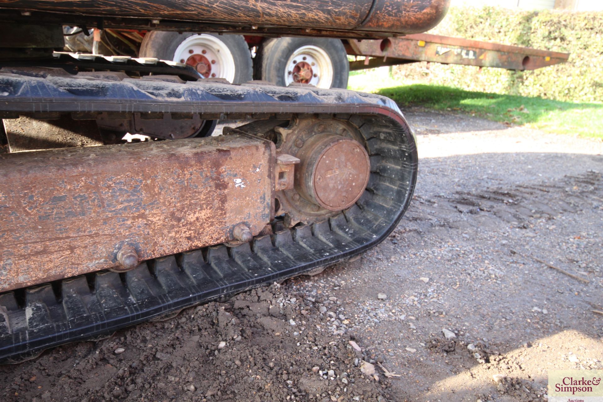 Doosan DX55E 5.5T excavator. 2011. 5,045 hours. Serial number 50461. With new rubber tracks 50 hours - Image 25 of 68