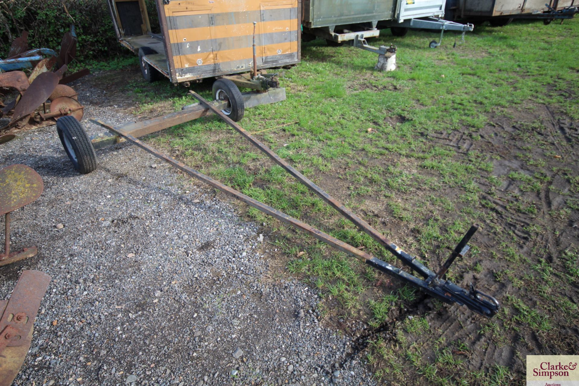 Boat trailer frame.