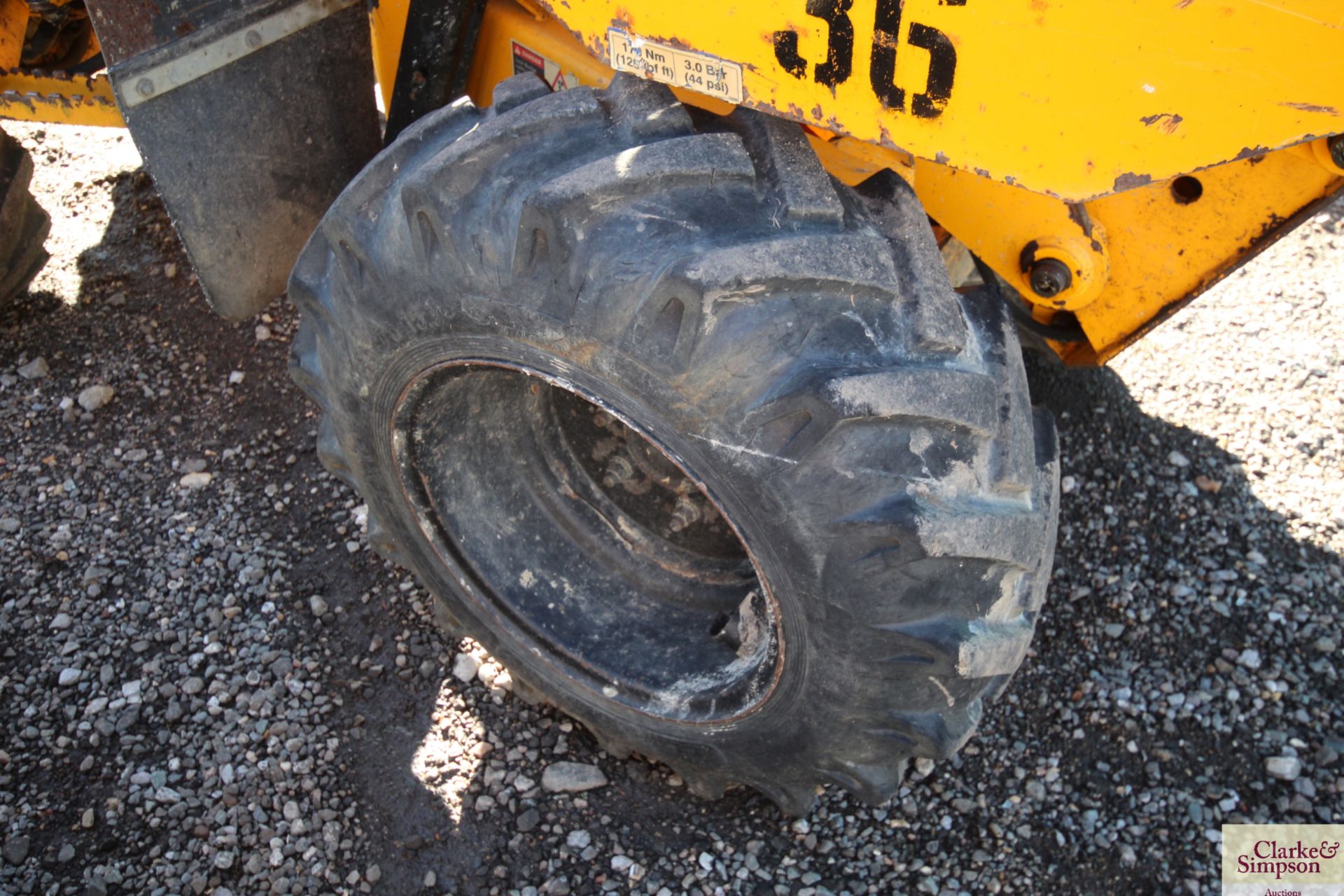 Thwaites 1T high tip 4WD dumper. 2013. 1,567 hours. 225/75-15.3 wheels and tyres. V - Image 22 of 26