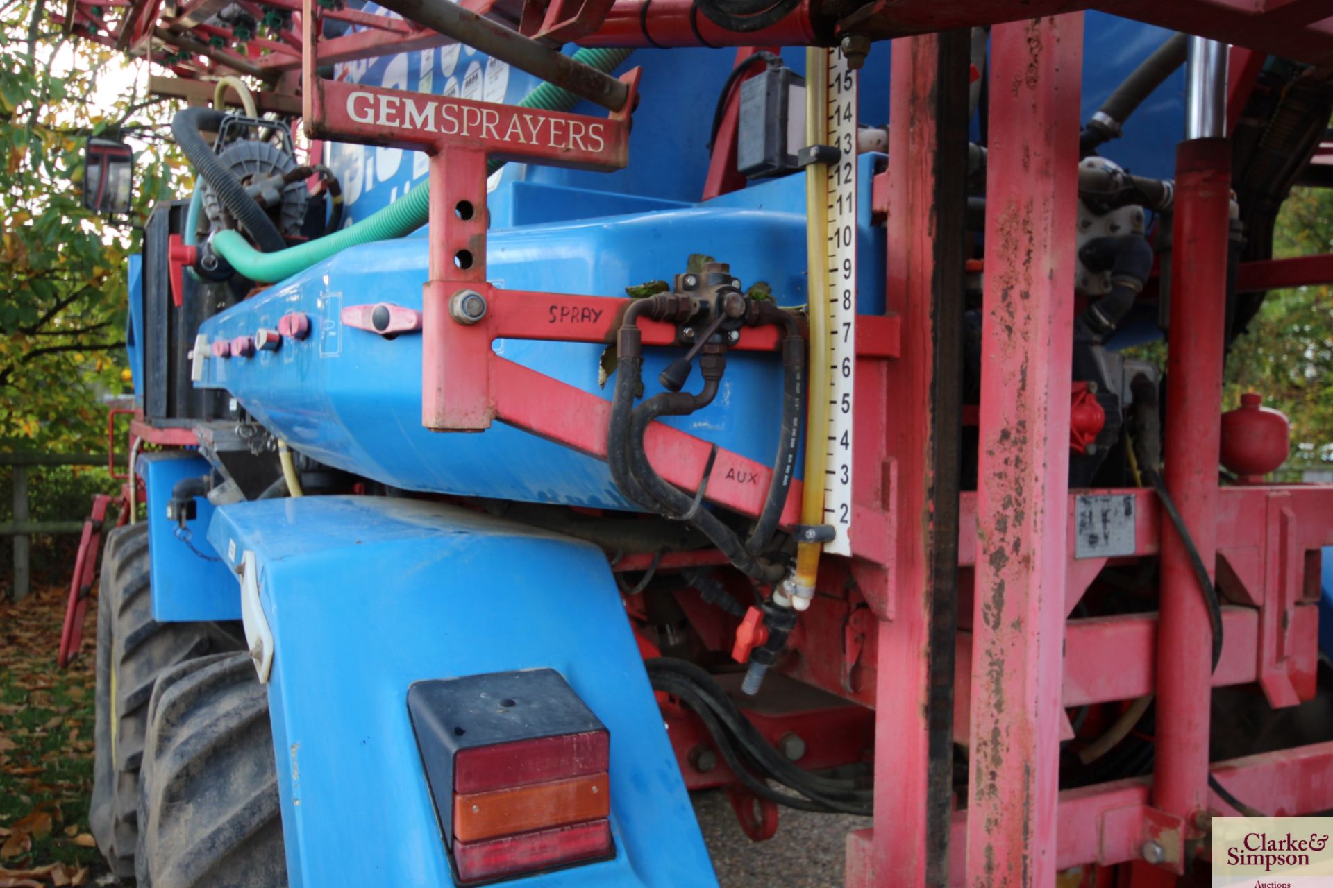 Gem Sapphire 3000 24m 4WD self-propelled sprayer. Registration P566 XFW. Date of first - Image 26 of 64