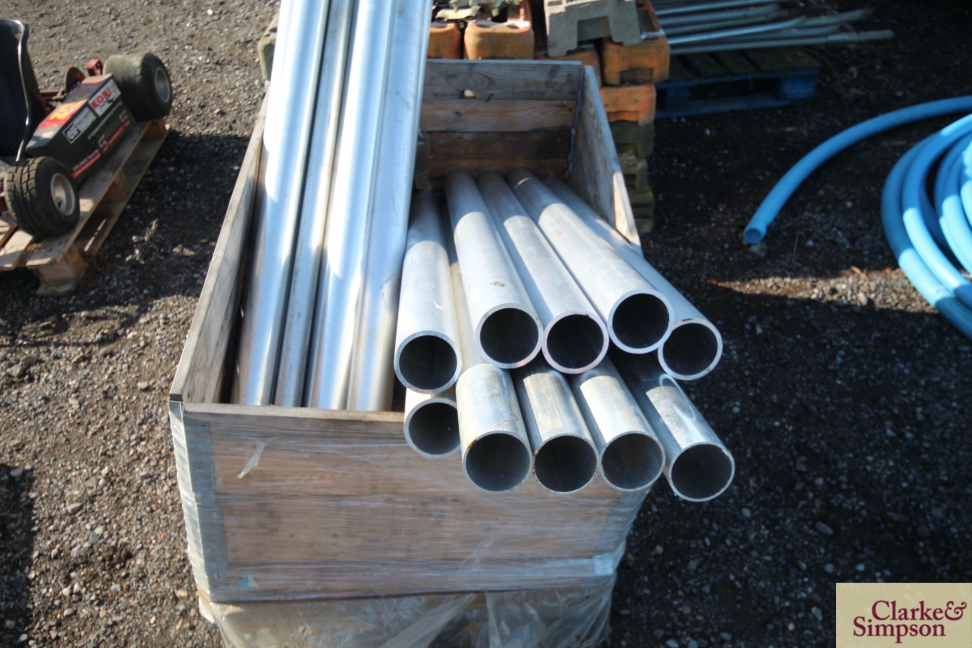 Quantity of large stainless steel tubing. Varying lengths, wall thickness and diameter. - Image 2 of 4