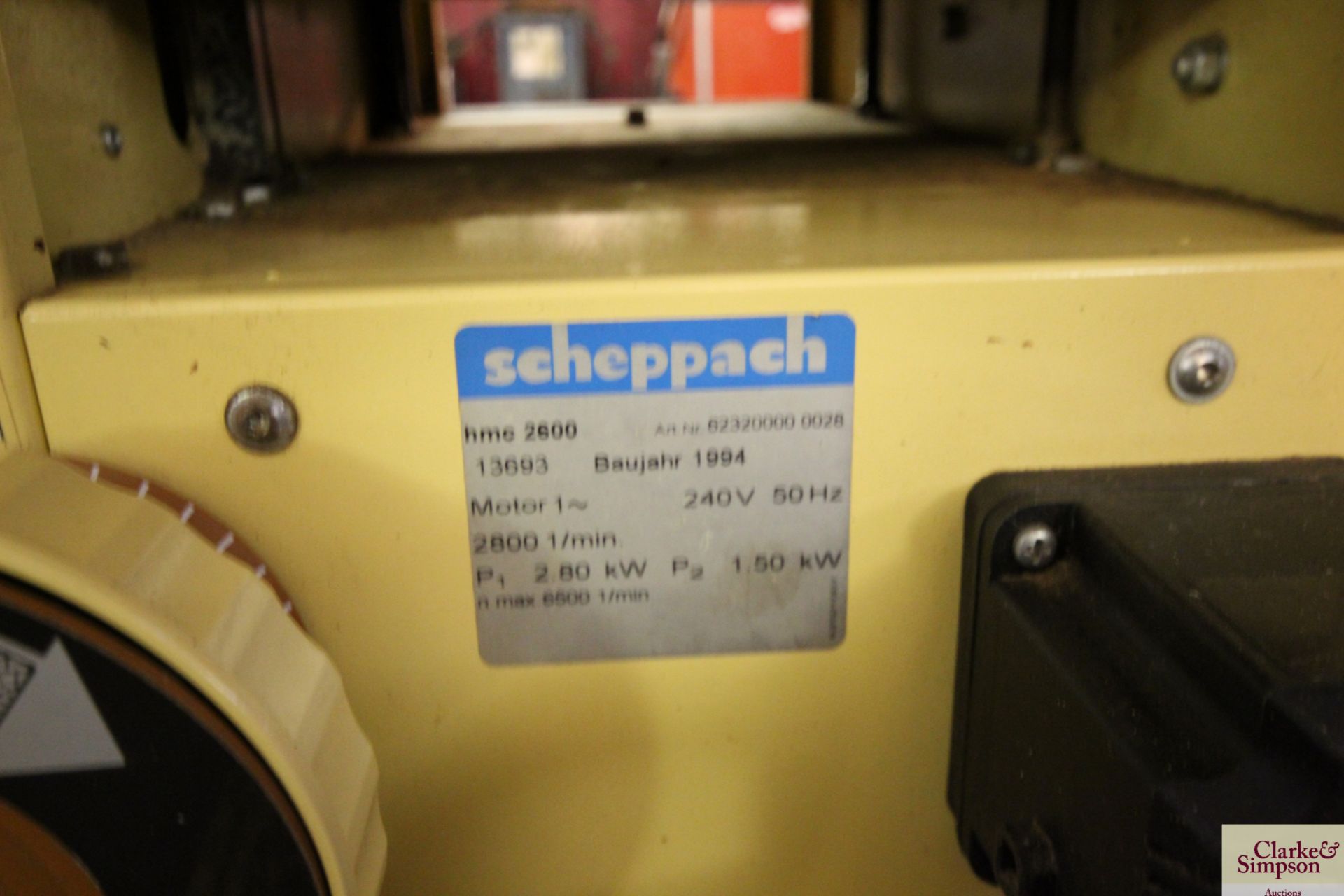 Scheppach HMC 2600 Combination Woodworker. Compris - Image 11 of 11