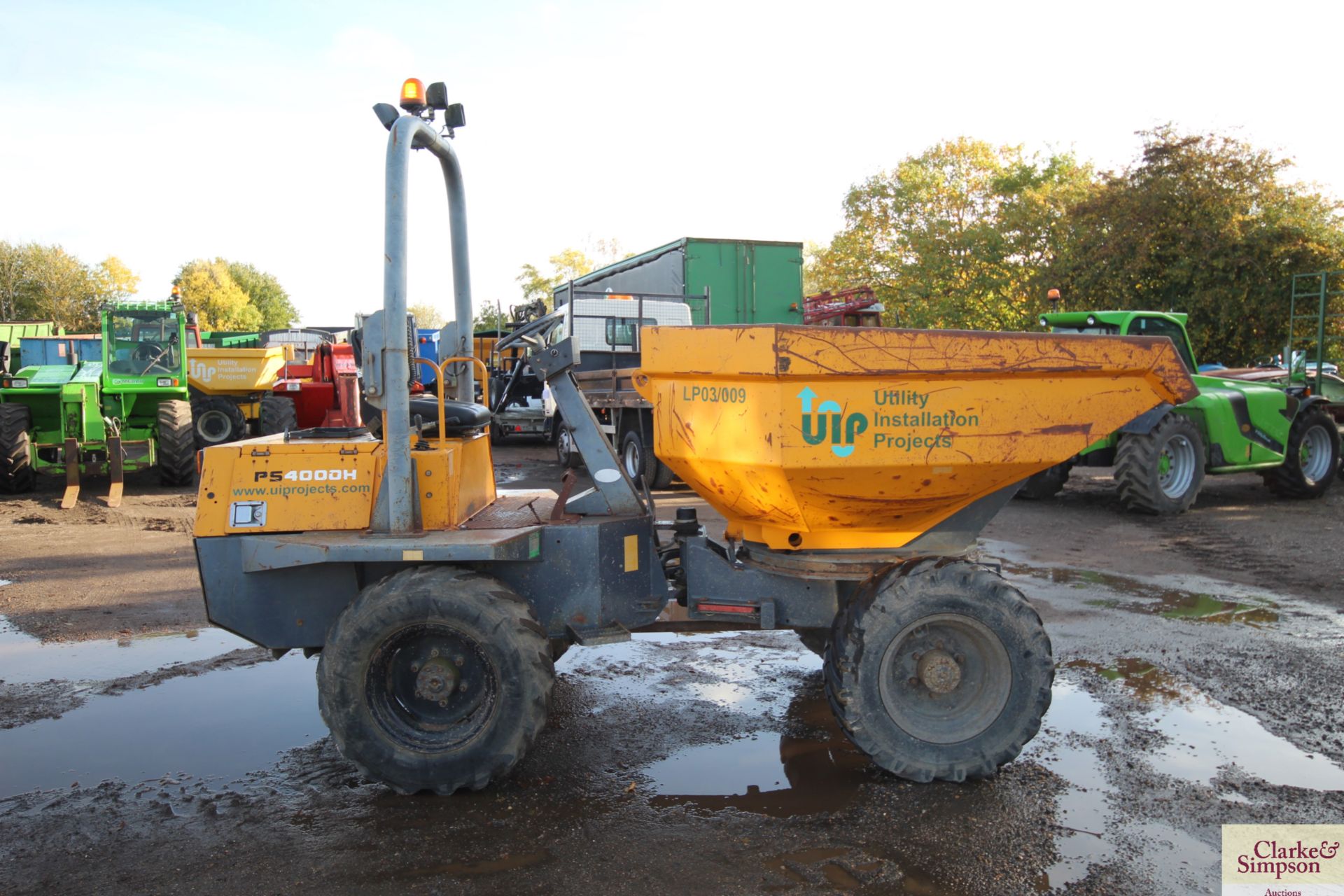 Terex Benford PS 4000H 4T swivel tip 4WD dumper. Registration LK56 NKJ. Date of first registration - Image 6 of 31