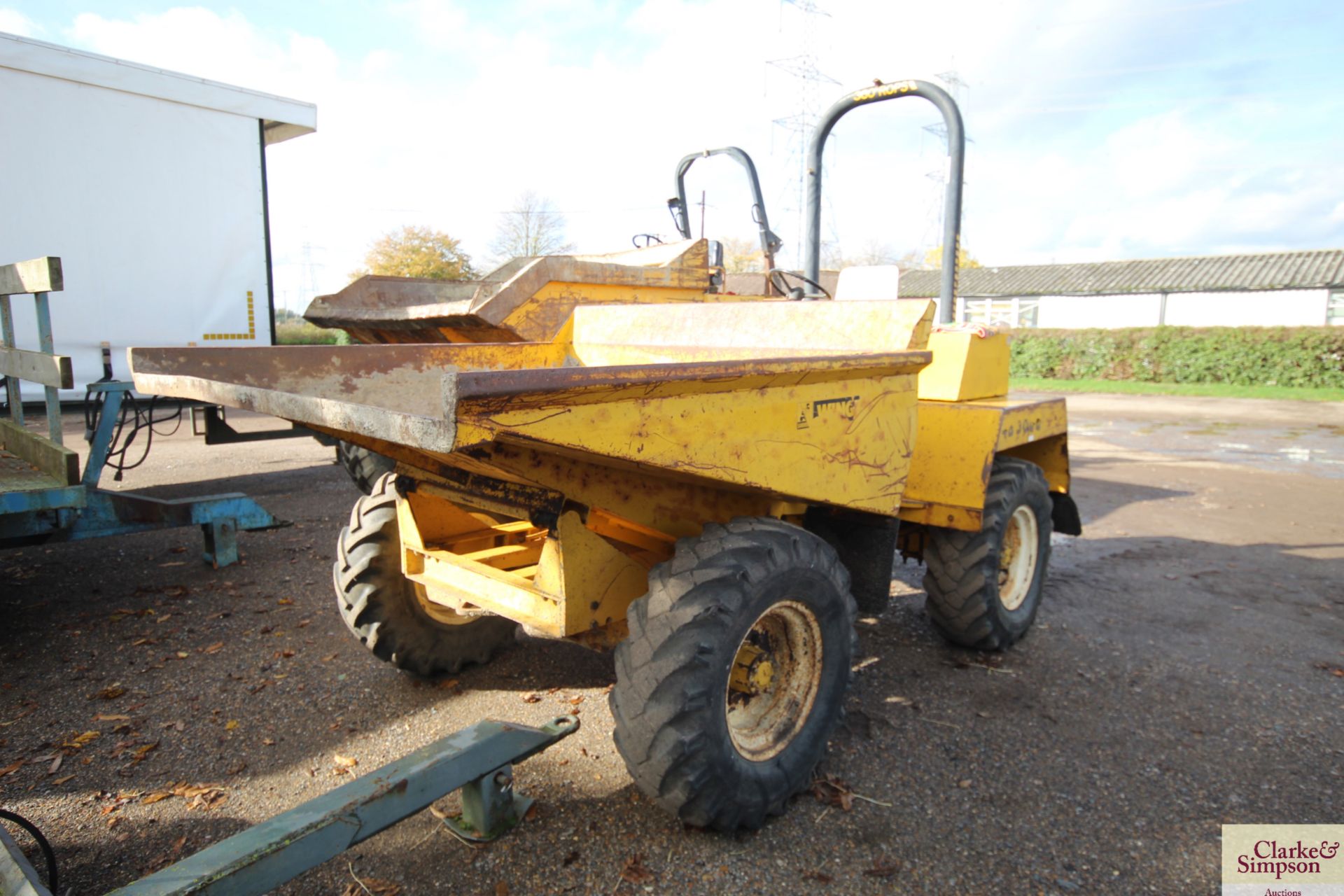 Sanderson Winget 4B 3000 4WD dumper. Serial number L4B34900715. 12.6-18 wheels and tyres. With