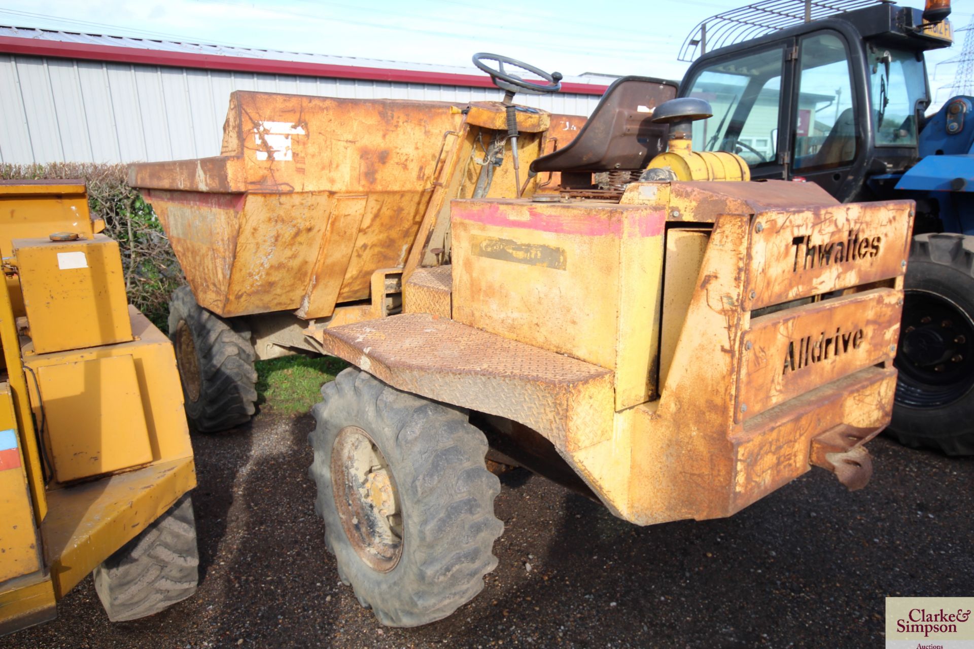 Thwaites Alldrive 4WD dumper. 12.0/80-18 wheels and tyres. - Image 4 of 18