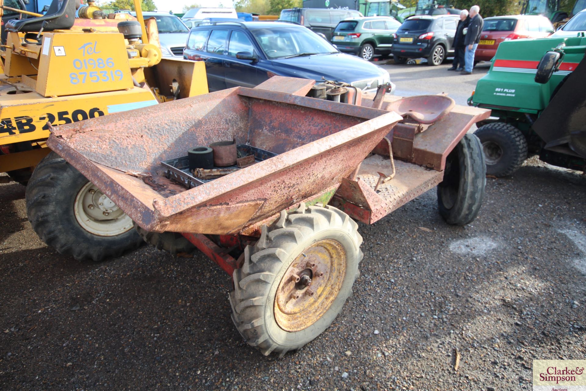 Winget 2WD dumper. For spares or repair.