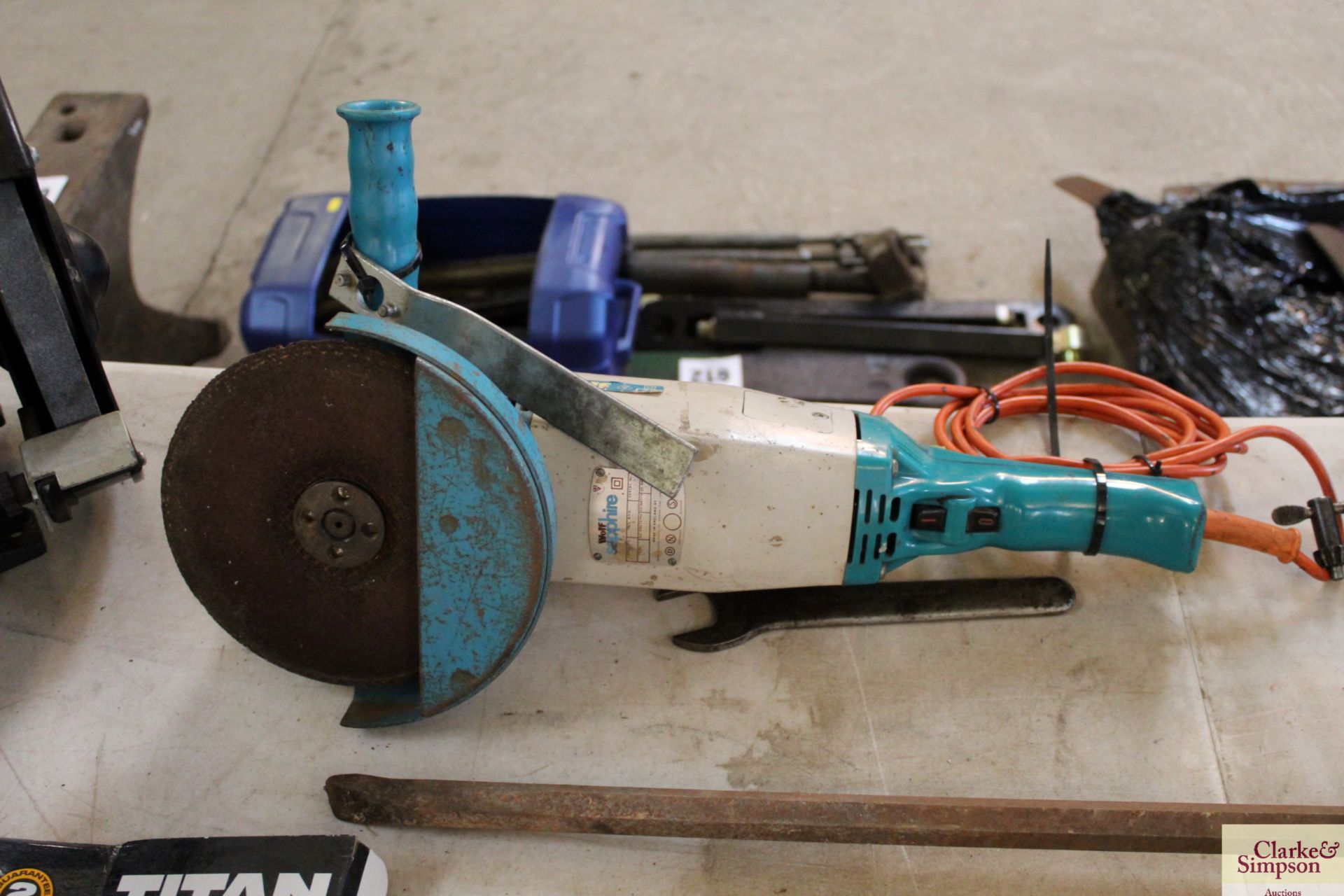 7in Wolf angle grinder. - Image 2 of 3