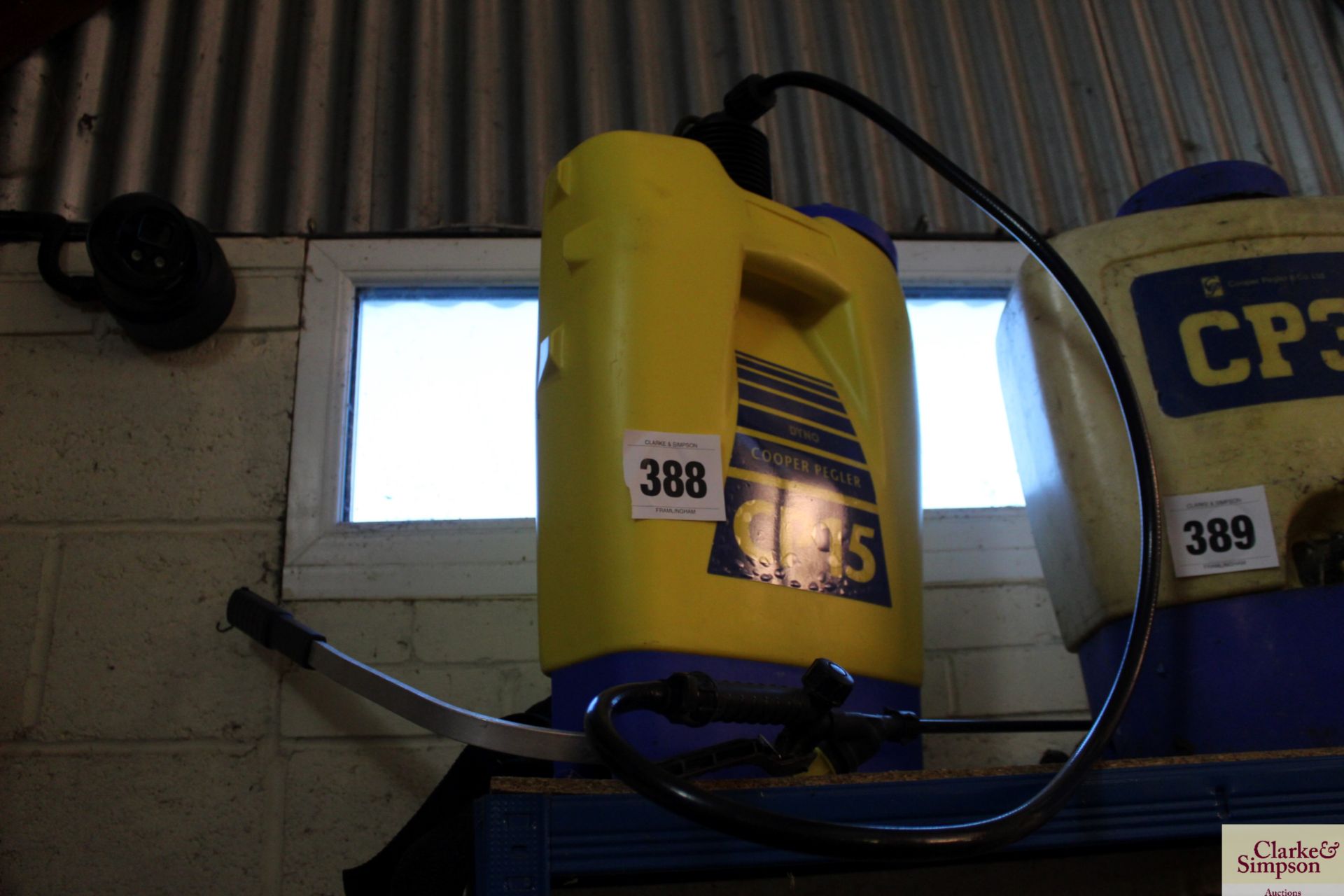 Cooper Pegler CP15 knapsack sprayer.