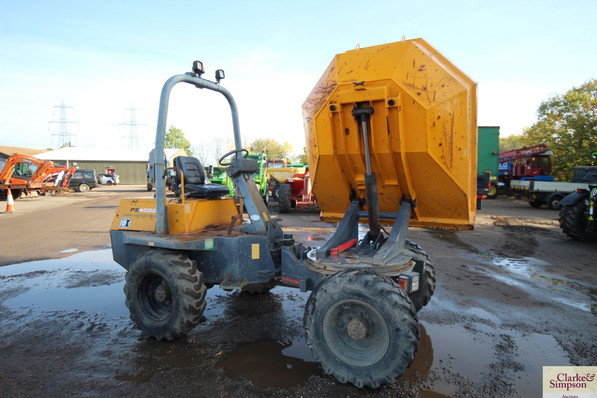 Terex Benford PS 4000H 4T swivel tip 4WD dumper. Registration LK56 NKJ. Date of first registration - Image 24 of 31