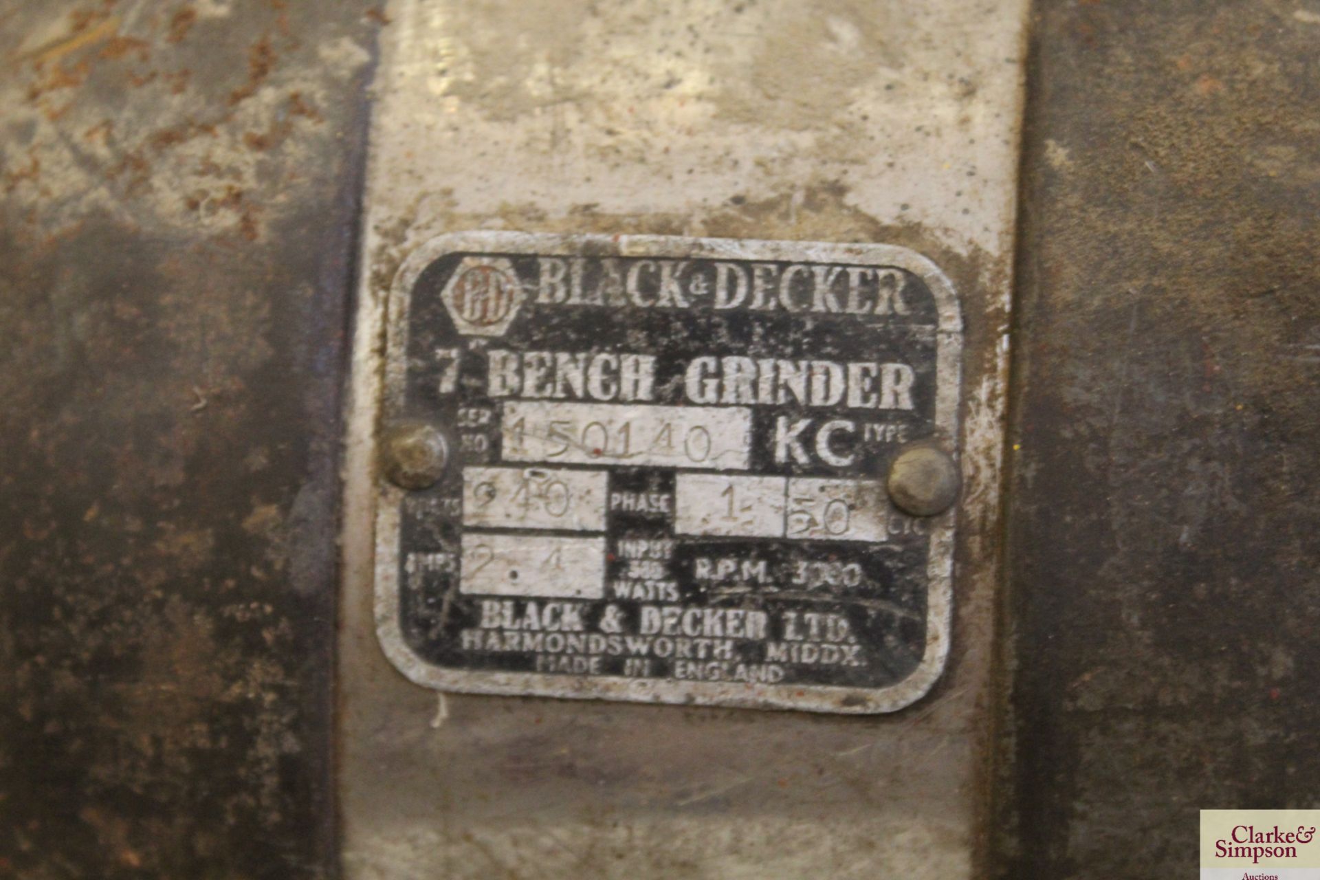 Bench grinder. For sale due to retirement. V - Image 3 of 3
