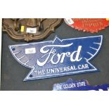 A cast iron Ford plaque