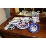 A quantity of china to include blue and white will