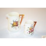 Two Royal Worcester graduated fruit and berry deco