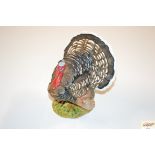 A Goebel porcelain model of a turkey