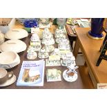 A collection of various Coalport model cottages et