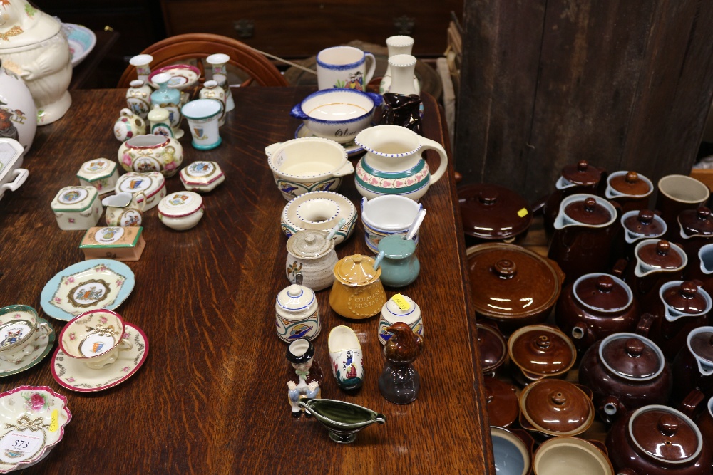 A quantity of Honiton Pottery and other vases, bo