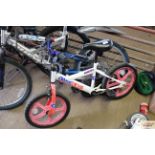 A child's Dare Devil Pedalpals bike
