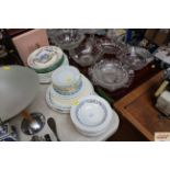 A quantity of various plates and bowls to include